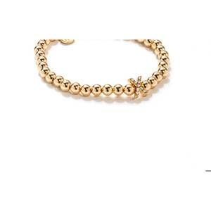 NEW DM MERCHANDISING women's crystal letters bracelet - x in gold